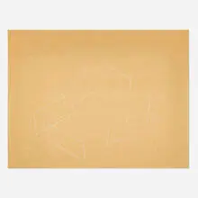 Fred Sandback, Untitled, 1970, colored pencil on Hamilton Ledger