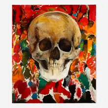Jim Dine, The Face in a Rage of Red, 1986, oil on canvas