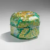 Kyohei Fujita, Taketori Tale, 1990, gold and silver leaf, mold-blown glass, silver-plated metal
