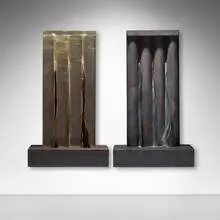 Mary Shaffer, Untitled, c. 1989, cast bronze, glass, cast glass