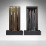 Mary Shaffer, Untitled, c. 1989, cast bronze, glass, cast glass