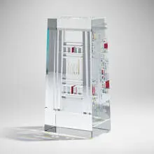 Heaven's Gate by Jon Kuhn, 1990, ground, polished, and laminated glass, sold May 2024