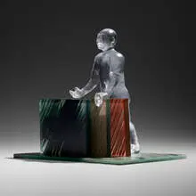 David Reekie, Three Useful Slabs, 1986-1989, cast and laminated glass