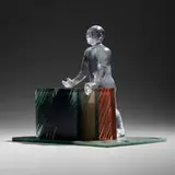 David Reekie, Three Useful Slabs, 1986-1989, cast and laminated glass