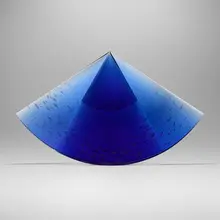 Ivan Mareš, Blue Fan, 1999, cast glass
