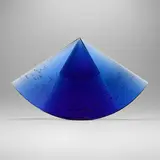 Ivan Mareš, Blue Fan, 1999, cast glass