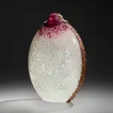Keith Clayton, Small Powder Flask, c. 2007, pâte-de-verre, electroplated copper