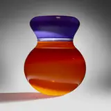 Sonja Blomdahl, Clementine/Violet, 1992, hand-blown incalmo glass