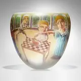 Kazumi Ikemoto, Untitled (Scene), enameled glass