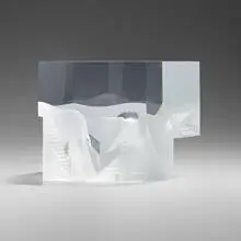 Untitled by Steven Weinberg, 1990, cast and polished optical glass, sold May 2024