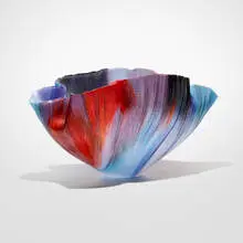 Toots Zynsky, Echeggiare, 2004, filet de verre fused and thermo-formed glass threads