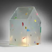 Therman Statom, House Light, c. 1975, painted glass, found objects