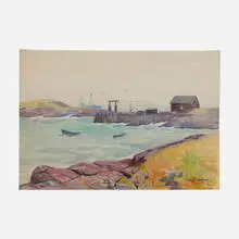 Sears Gallagher, Harbor View, watercolor on paper