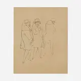 George Grosz, Huren No. 31, 1924, reed pen and ink on paper