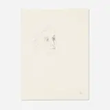 Dora Maar, Portrait, ink on paper