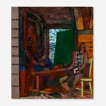 Karl Knaths, Sail Loft, 1949, oil on canvas