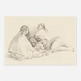 Francisco Zúñiga, Tres mujeres con niño