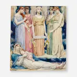 Will Hicok Low, Untitled (Mary and Christ with Angels), 1884, watercolor on paper