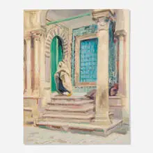 Julius Rolshoven, Tunis, oil on canvas