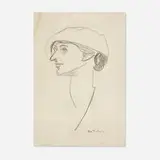 George Bellows, Florence Hubbard, graphite on paper
