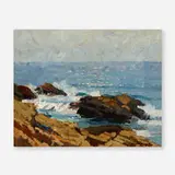 Frederick John Mulhaupt, Rocky Coast, Cape Ann, Massachusetts, oil on board
