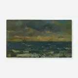 Arthur Bowen Davies, Whitecaps, oil on panel