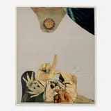 Ivan Tabaković, Deliberation, mixed media collage on paper