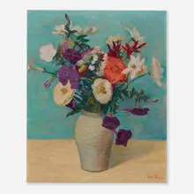 Julius T. Bloch, Untitled, oil on linen