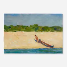 William Langson Lathrop, Long Island Beach Sketch, 1936, oil on Masonite