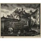 Grace Albee, On the Canal (Lac d'Annecy), 1932