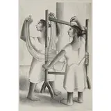 Francisco Dosamantes, Mayan Women Weaving, 1946