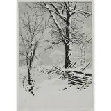 George Elbert Burr, Oaks in Winter, 1920