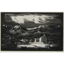 Doel Reed, Picuris Pueblo Winter, 1954