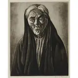 Howard Cook, Old Woman of Taxco, 1933
