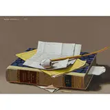 Piero Antonelli, Still Life — Book, Papers, Clay Pipe and a Match, 1973