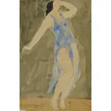Abraham Walkowitz, Isadora Duncan in Blue, 1930