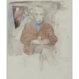 Raphael Soyer, Portrait of Moses Soyer