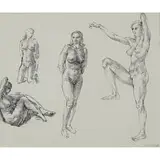 Reginald Marsh, Studies of a Female Nude