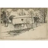 Edward Timothy Hurley, Covered Bridge — West Fork, Millcreek, 1929 (produced in 1935)