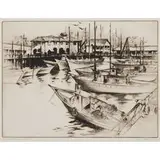 Gene Kloss, Noontime Fisherman's Wharf, 1936