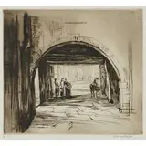 Muirhead Bone, An Archway, Chioggia, 1915