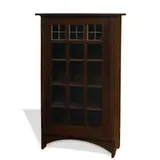 single-door bookcase, #700 by Gustav Stickley, sold Sep 2021