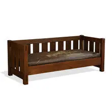 settle, #208 by Gustav Stickley, sold Sep 2021