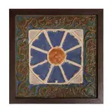 California Clay Products, tile with a sunburst or stylized flower design