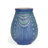 Anna Frances Simpson for Newcomb College Pottery, Español carved earthenware vase