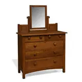 Stickley Brothers, dresser with mirror, #9010