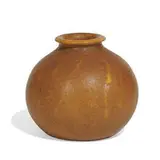 Grueby Faience Company, bulbous squat vase