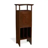 designed by Harvey Ellis Gustav Stickley, inlaid music cabinet