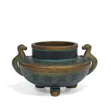 Norse Pottery, footed squat vase