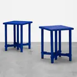 Afribaka tables, pair by Christian Astuguevieille, 2013, lacquered rope, sold Jun 2019
